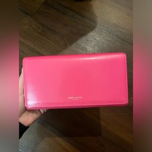 Authentic Saint Lauren Wallet - Pink